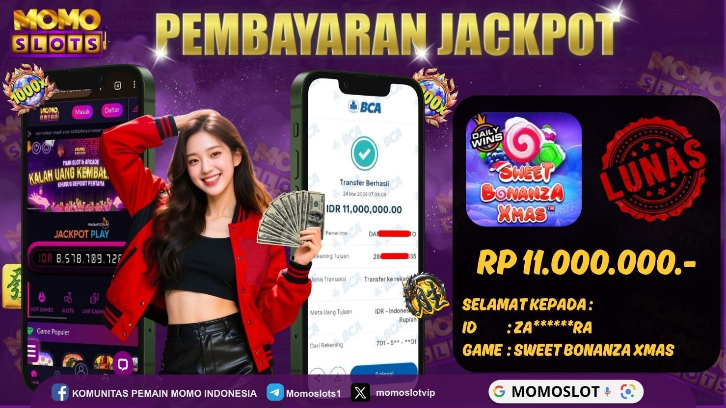 MOMOSLOTS JACKPOT SLOT SWEET BONANZA XMAS